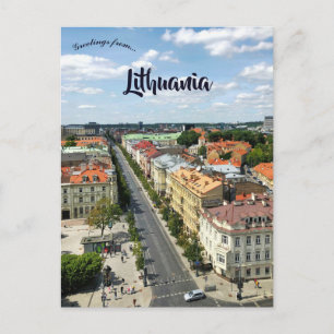 Carte Postale Une vue de Vilnius Lituanie