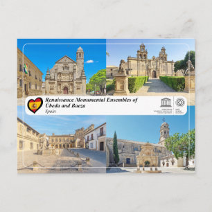 Carte Postale UNESCO - Ensembles de la Renaissance d'Úbeda et Ba