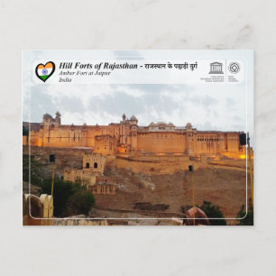 Carte Postale UNESCO - Forts des collines du Rajasthan - Fort Am