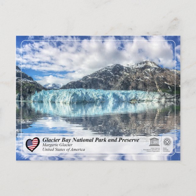 Carte Postale UNESCO - Glacier Bay NP - Glacier Margerie (Devant)