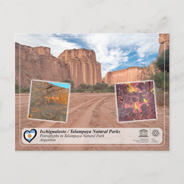 Carte Postale UNESCO - Les parcs naturels d'Ischigualasto / Tala (Devant)