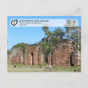 Carte Postale UNESCO - Missions jésuites de la Guarani