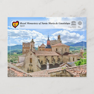 Carte Postale UNESCO - Monastère royal de Ste Marie de Guadalupe