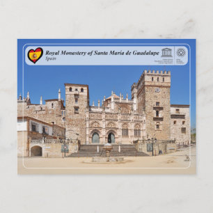 Carte Postale UNESCO - Monastère royal de Ste Marie de Guadalupe