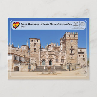 Carte Postale UNESCO - Monastère royal de Ste Marie de Guadalupe