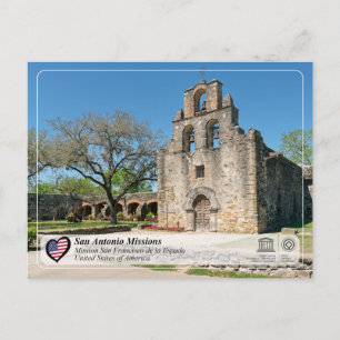 Carte Postale UNESCO - San Antonio - Mission Espada