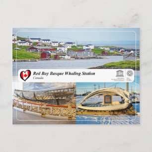 Carte Postale UNESCO WHERE - Station baleinière basque de Red Ba