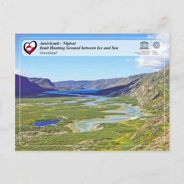 Carte Postale UNESCO WHS - Aasivissuit - Nipisat (Devant)