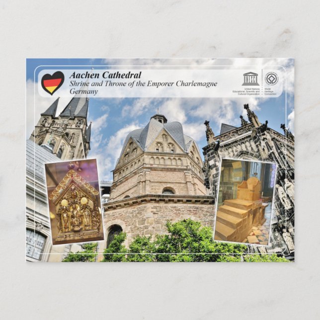 Carte Postale UNESCO WHS - Aix-la-Chapelle Cathedral (Devant)