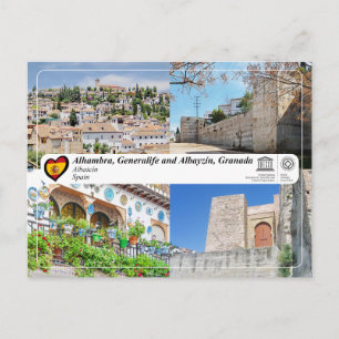 Carte Postale UNESCO WHS - Albaicín, Grenade