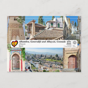 Carte Postale UNESCO WHS - Albayzín, Grenade