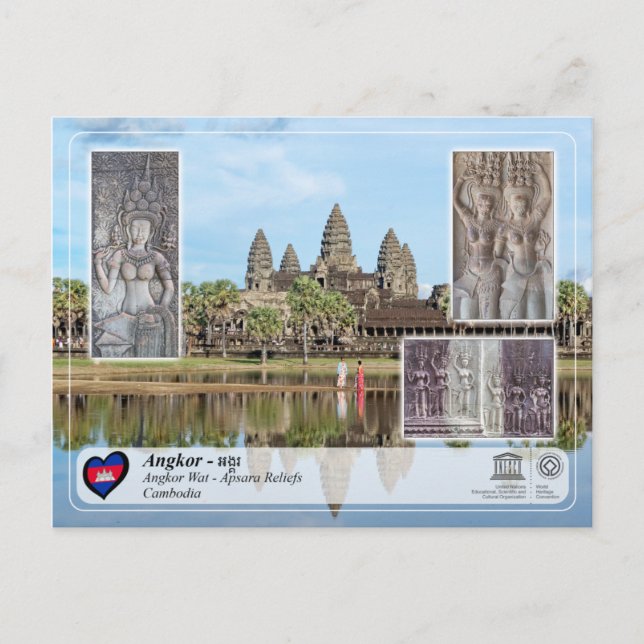 Carte Postale UNESCO WHS - Angkor - Angkor Vat (Devant)