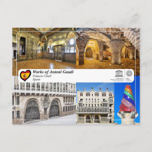 Carte Postale UNESCO WHS - Antoni Gaudí - Palacio Güell