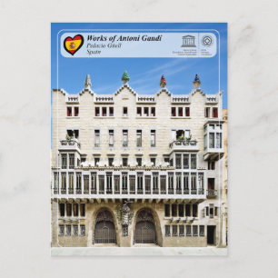 Carte Postale UNESCO WHS - Antoni Gaudí - Palacio Güell