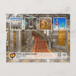Carte Postale UNESCO WHS - Antoni Gaudí - Palacio Güell