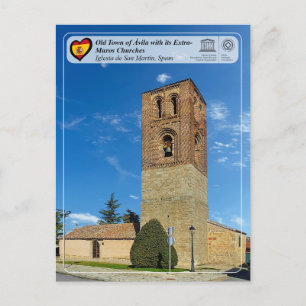 Carte Postale UNESCO WHS - Ávila - Église de San Martín