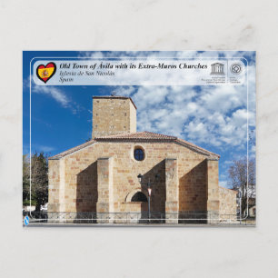 Carte Postale UNESCO WHS - Ávila - Église de San Nicolás