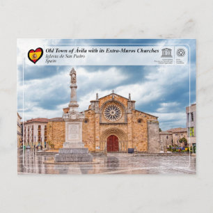 Carte Postale UNESCO WHS - Ávila - Iglesia de San Pedro