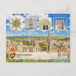 Carte Postale UNESCO WHS, Cathédrale de Burgos / Catedral de Bur