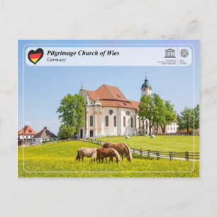 Carte Postale UNESCO WHS - Église de pèlerinage de Wies