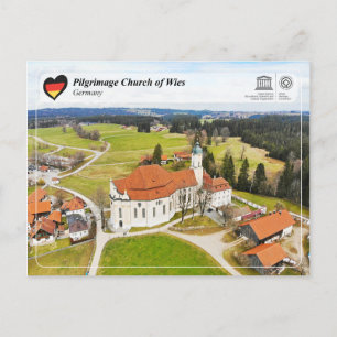 Carte Postale UNESCO WHS - Église de pèlerinage de Wies