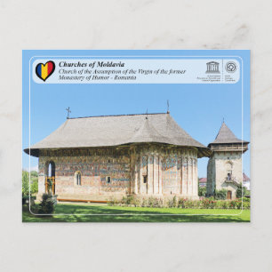 Carte Postale UNESCO WHS - Églises de Moldavie - Humor