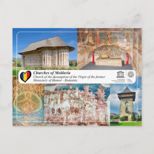 Carte Postale UNESCO WHS - Églises de Moldavie - Humor