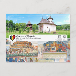 Carte Postale UNESCO WHS - Eglises de Moldavie - Patrauti