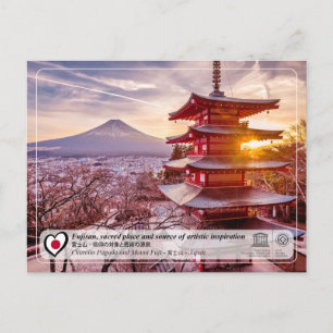Carte Postale UNESCO WHS - Fujisan - Mont Fuji - 富士山