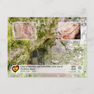 Carte Postale UNESCO WHS - Grotte de Llonín / Cueva de Llonín