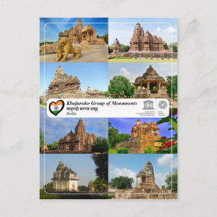 Carte Postale UNESCO WHS - Groupe de monuments de Khajuraho