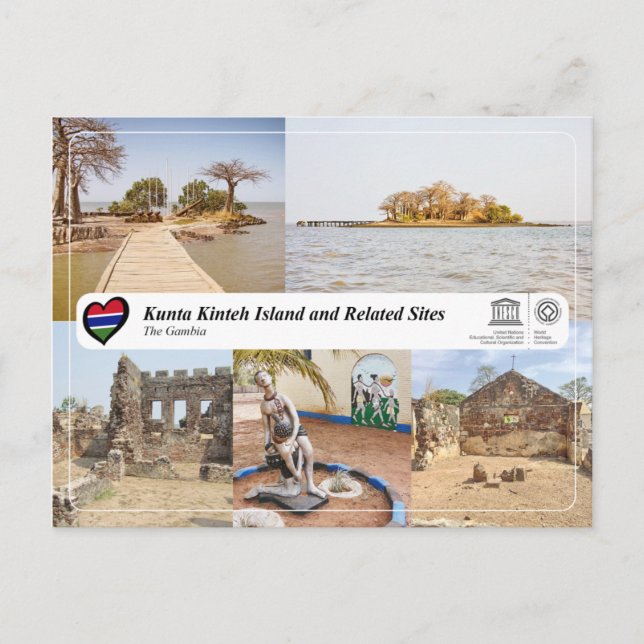 Carte Postale UNESCO WHS - Île de Kunta Kinteh et sites associés (Devant)
