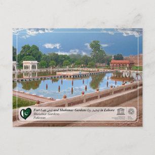 Carte Postale UNESCO WHS - Jardins de Shalamar - شالامار باغ