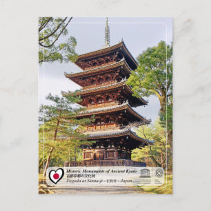 Carte Postale UNESCO WHS - Kyoto antique - Ninna-ji - 仁 和 寺