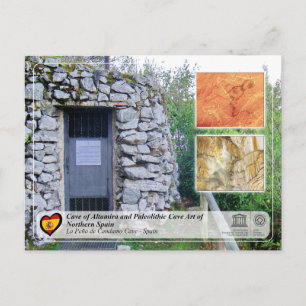 Carte Postale UNESCO WHS - La grotte de La Peña de Candamo