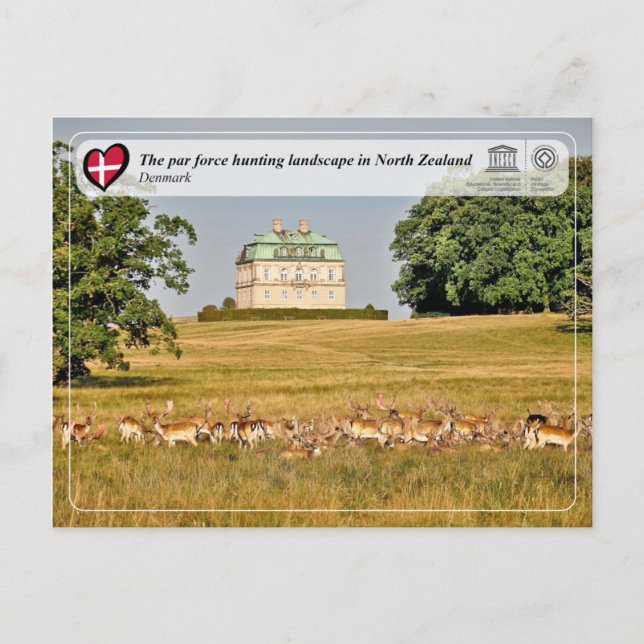 Carte Postale UNESCO WHS - Le paysage de chasse par la force (Devant)