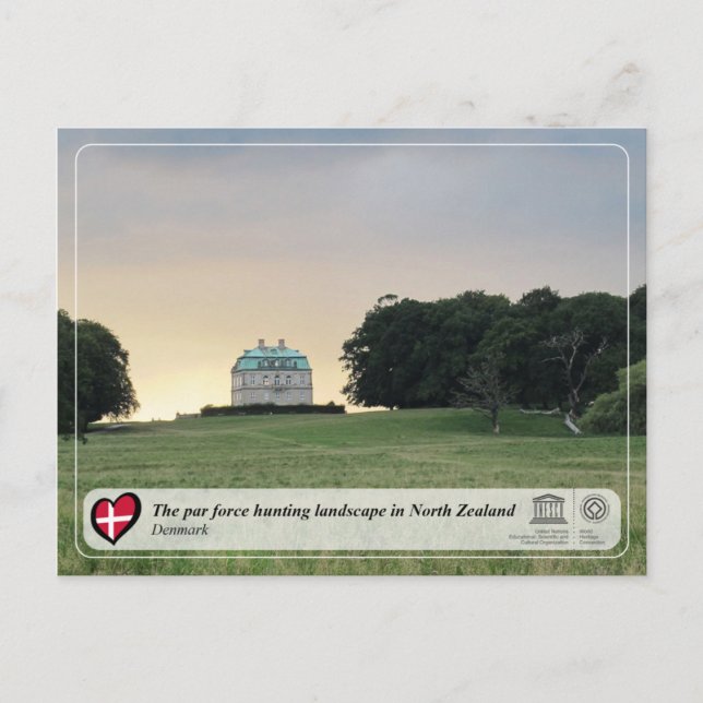 Carte Postale UNESCO WHS - Le paysage de chasse par la force (Devant)