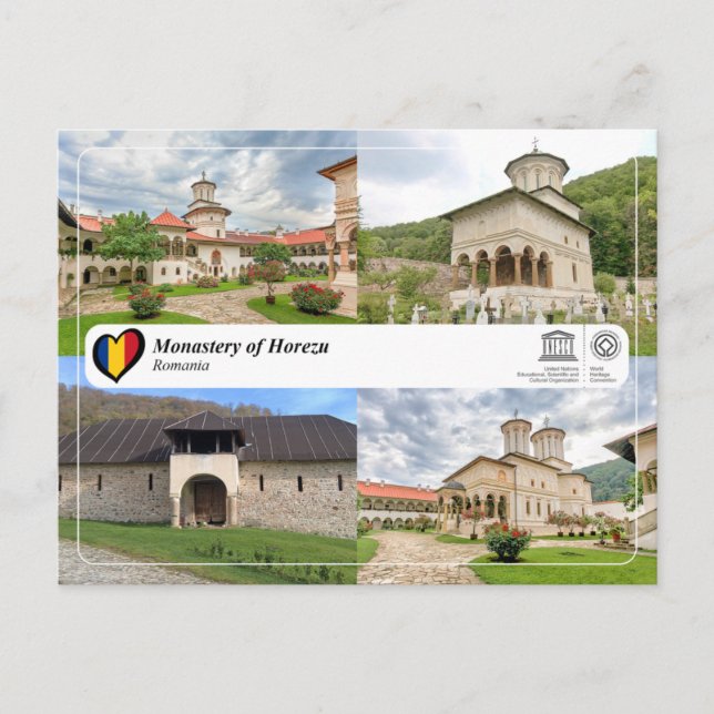 Carte Postale UNESCO WHS Monastery of Horezu (Devant)