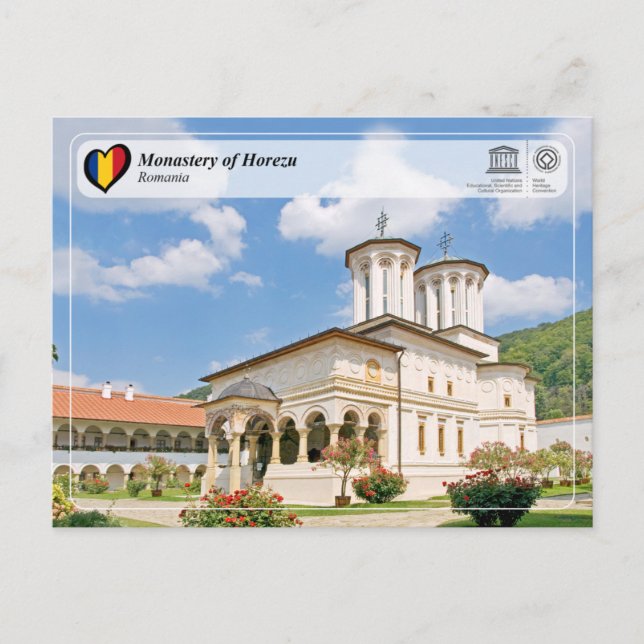 Carte Postale UNESCO WHS - Monastery of Horezu (Devant)