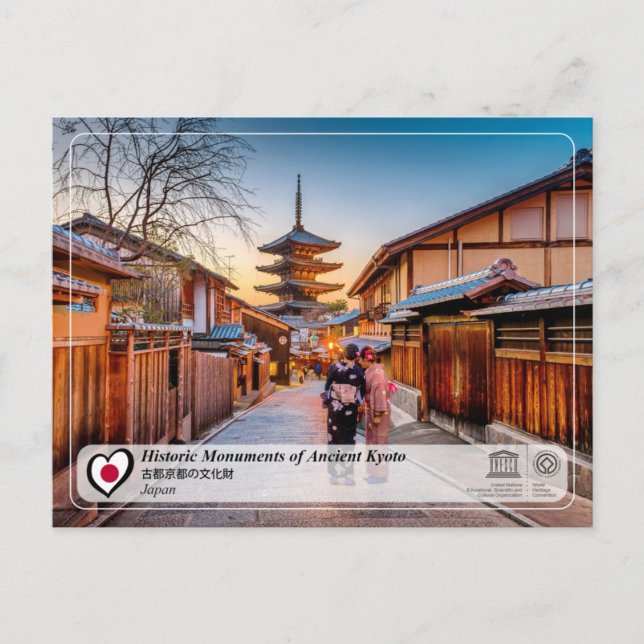 Carte Postale UNESCO WHS - Monuments historiques de l'ancienne K (Devant)