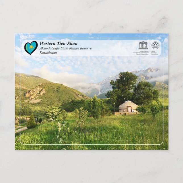 Carte Postale UNESCO WHS - Ouest Tien-Shan - Aksu-Jabagly C  (Devant)