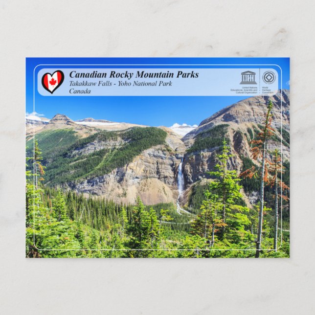 Carte Postale UNESCO WHS - Parc national de Yoho (Devant)