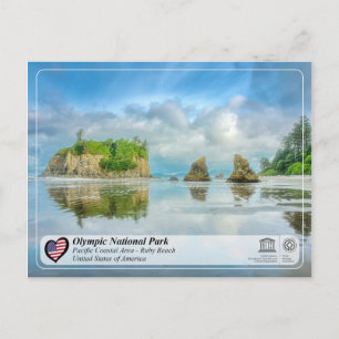 Carte Postale UNESCO WHS - Parc National Olympique - Plage de Ru
