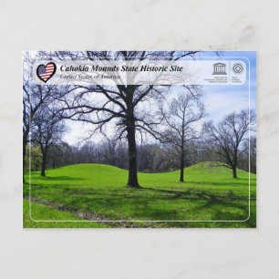 Carte Postale UNESCO WHS - Site historique d'état de Cahokia Mou