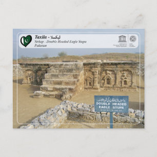 Carte Postale UNESCO WHS - Taxila - Aigle à tête double Stupa