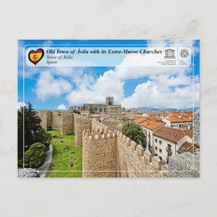 Carte Postale UNESCO WHS - Vieille ville d'Ávila avec ses église