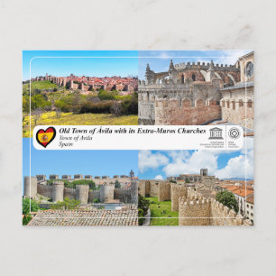 Carte Postale UNESCO WHS - Vieille ville d'Ávila et ses murs