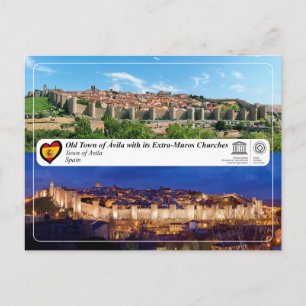 Carte Postale UNESCO WHS - Vieille ville d'Ávila et ses murs