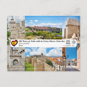 Carte Postale UNESCO WHS - Vieille ville d'Ávila et ses murs