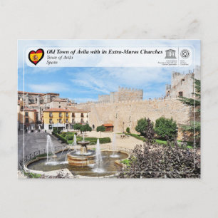 Carte Postale UNESCO WHS - Vieille ville d'Ávila et ses murs